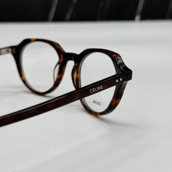 NEW CELINE CL50062I 052 ROUND HAVANA BROWN UNISEX EYEGLASSES CELINE - Picture 8 of 11